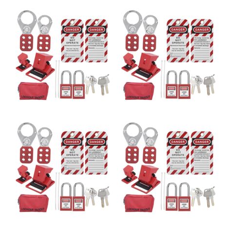 Buy Boviisky 30 Pcs Lockout Tagout Locks,2 Key Per Lock,Keyed Different, With 30 Lock Out Tag Out Tags Red Loto Locks Safety Padlock For Stations And Devices Individual Lockout Tagout Kit - View #9