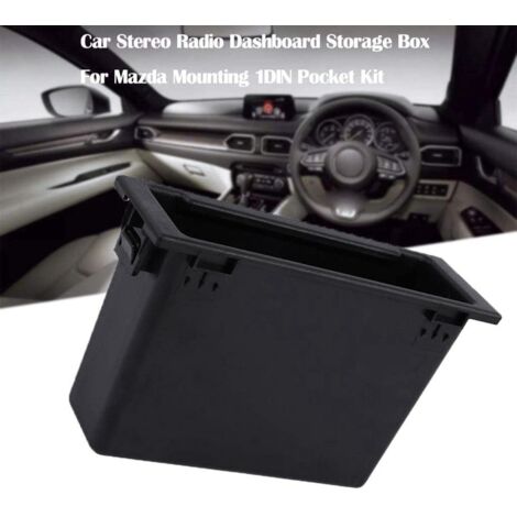Car Stereo Radio Dashboard Storage Box  Mounting 1DIN Pocket Kit Storage Box Accessories Interior For Mazda  X2 I500009328