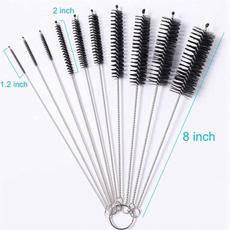 2X Aquarium Filter Brush Set, Flexible Double Ended Bristles Hose Pipe ...
