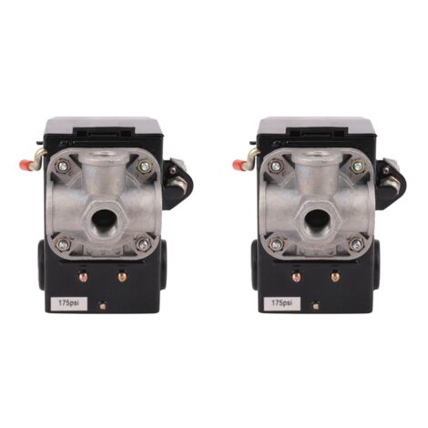 2X Pressure Switch Control Air Compressor 140-175 PSI 4 Port Heavy Duty ...