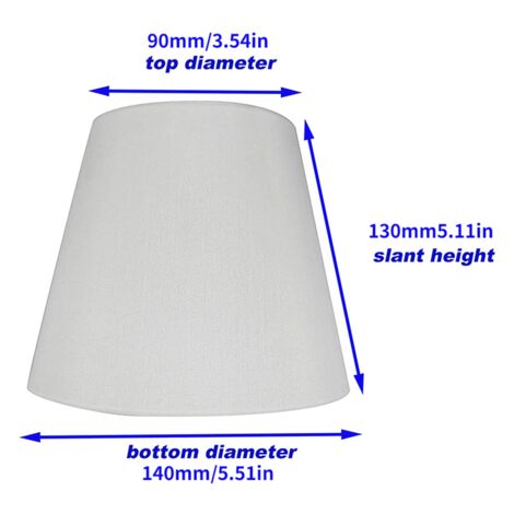 Set of 12 White Fabric Cloth Clip on Chandelier Lamp Shades, Replacement for E14 Wall Lamp Chandelier Home Decoration