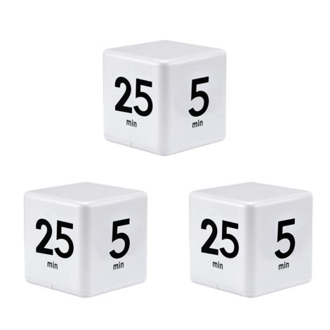 3X Square Timer Kitchen Timer Time Management Timer for Gravity Sensor ...