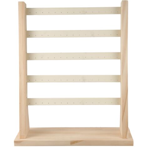 5 Layers Earrings Rack Practical Home Accessories Display Rack Wooden ...