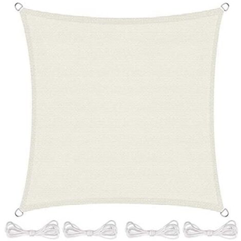 Sun Shade Sail with Mounting Ropes Sun Protection Water Resistant Shade ...