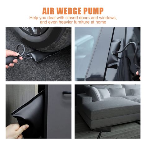 19-Piece Car Kit, Equipped with Stainless Steel Long-Distance Fastener, Non-Destructive Wedge, Gas Wedge Pump