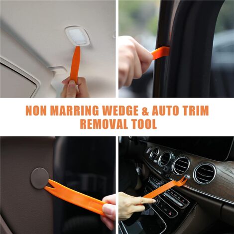 19-Piece Car Kit, Equipped with Stainless Steel Long-Distance Fastener, Non-Destructive Wedge, Gas Wedge Pump