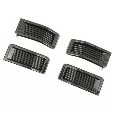 thumbnail interactive-video image 1 of CheroCar Black Front Grille Mesh Inserts Trim Rings For Jeep Cherokee 2019+ - 7-Piece Set, ABS Plastic, Exterior Decoration Cover 1 of 4