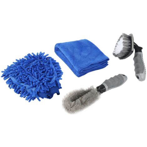 4 PCS Car Vehicle Cleaning Set Wheel Wash Brush Wheel Rims Tire Washing ...