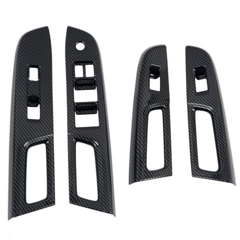ABS Carbon Fiber Look Door Armrest Trim Kit For Subaru WRX / STI 2008-2014 (4pcs)