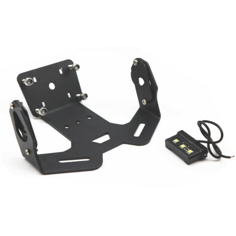 Lampa 19902 Rear license plate holder made of steel - Black