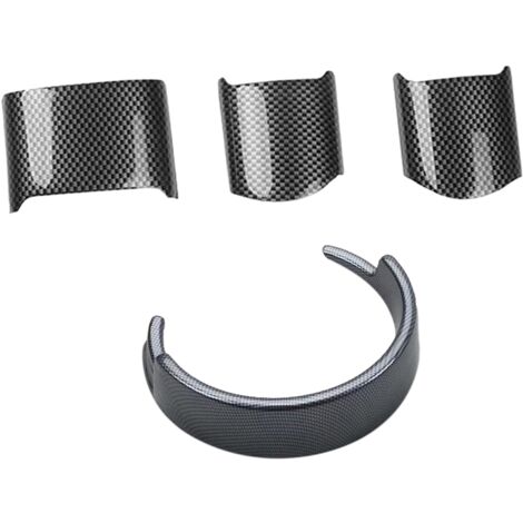 4Pcs Carbon Fiber Interior Steering Wheel Button Cover Trim For BMW Z4 E85