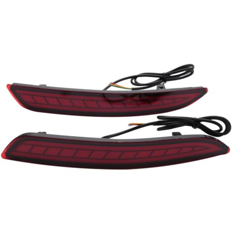 HDC Autosports LED Rear Bumper Lights – Clear Lens For Mazda 3 / Mazdaspeed3 2004-2009