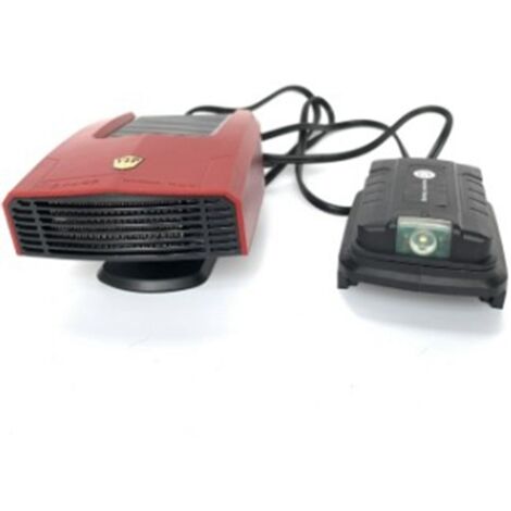 Car Heater Cold Warm Wind Defrosting Snow Demister 360° Rotation Dual USB Ports Adapter for Makita 18V Battery Red