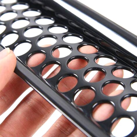 HDmirrorR Lot De 7 Inserts Grille Maille Noire Mate Pour Jeep Wrangler TJ 1997-2006 - Protection Et Style