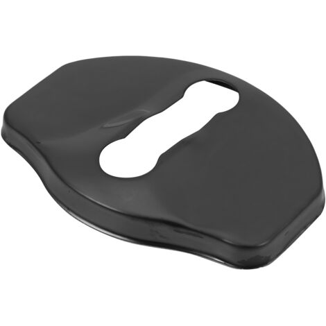 Stainless Steel Black Piano Pattern Design Car Door Lock Striker Buckle Cap Protection for Tesla Model 3 （4 Pcs - No Word）