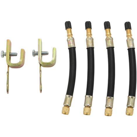 thumbnail image 2 of Prostko Flexible Rubber Tyre Valve Extension - 210mm Long For Twin Wheel Lorry / Van / Bus - Leak Tested 2 of 6