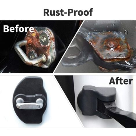 Car Door Lock Protector Cover, Rustproof Latches Cover Door Stopper CoversFor Tesla Model 3