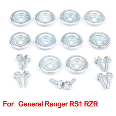 10 Pcs UTV Skid Plate Washers Bolt Kit For Polaris RZR 570 800 900 1000 ...