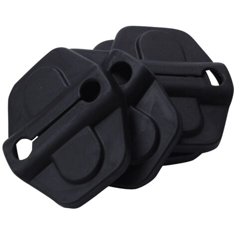 Door Lock Decoration Cover For Jeep Wrangler JL 2018 2019 Door Lock Cover Sticker Auto Parts Accessories Black ,6PCS(4 Door)