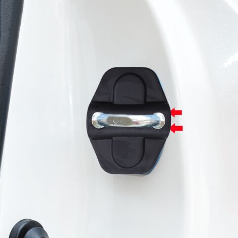 Door Lock Decoration Cover For Jeep Wrangler JL 2018 2019 Door Lock Cover Sticker Auto Parts Accessories Black ,6PCS(4 Door)