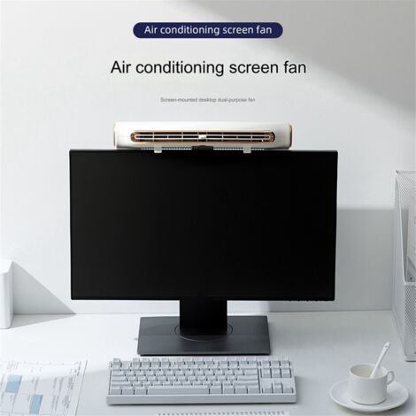 Bladeless Monitor Screen Fan Air Cooler USB Rechargeable Portable Fans A