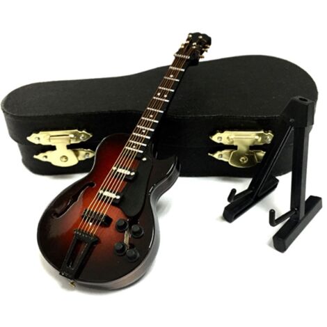 Mini Instruments Electric Mini Electric Guitar Model Miniature Decoration Musical Instruments ...