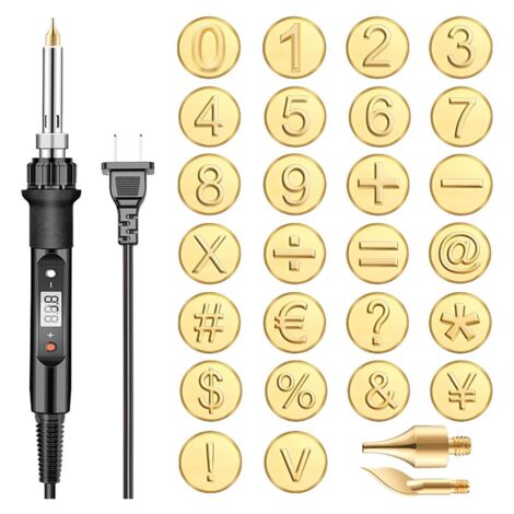 Soldering Letters 26 Pcs with Letters,DIY Wood/Leather Burning Set, Letter Soldering Iron ...