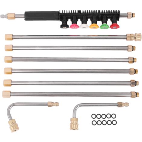 Pressure Washer Extension Wands - 120 Inch Power Gutter Cleaning Tools, Telescoping Replacement , Window Cleaner Nozzles Tips