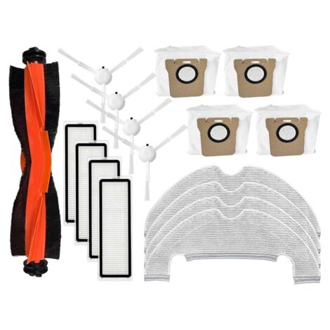 Set Accessori Ricambio Per Xiaomi Robot Aspirapolvere X10 B102GL - Spazzole, Filtri, Mop (Lotto Multiplo)