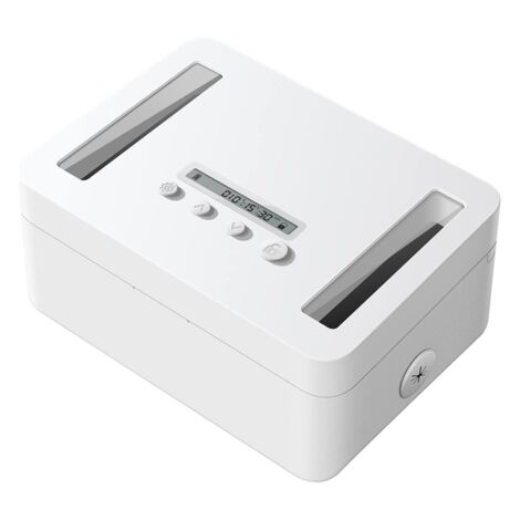 Time Clock Box Metal Timed Lock Box,Time Box with Child and LED Display,Self-Control ...