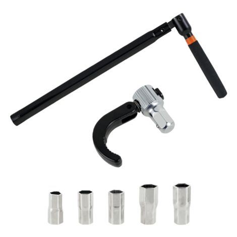 Faucet Wrench Carbon Steel Plumber Socket with 5 Sockets and 1 Chuck ...