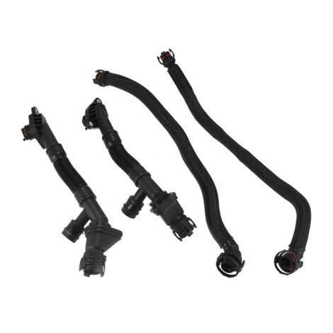 thumbnail image 2 of Motor Emission Breather Hose Kit – 4Pcs LH/RH Crankcase Vent For BMW 550i 650i 750Li X5 X6 B7 2 of 5