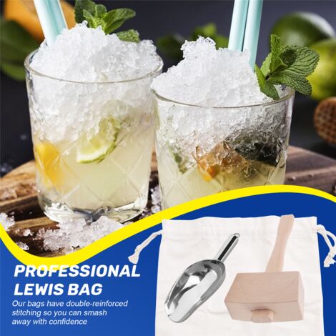 Ice Mallet And Bag - Wood Hammer Cotton Linen For Crushed Ice Bartender Kit Bar Tools Kitchen Accessory 87729930 - View #6