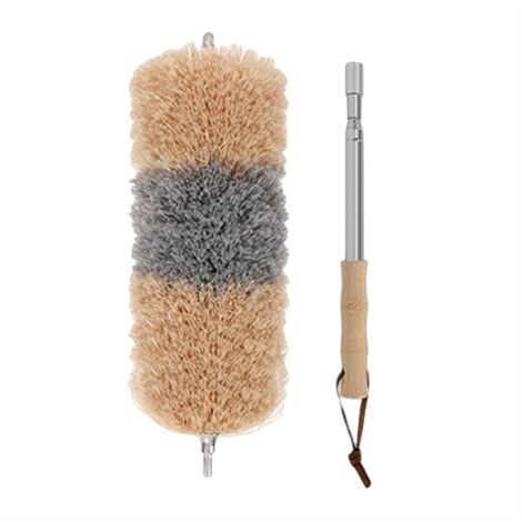 Telescopic Duster - Effective Dust Catcher with Special Microfiber Bamboo Handle Made From Moso