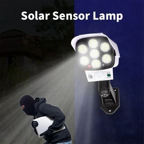 1PCS Outdoor Solar Ligths 77Led PIR Motion Sensor Lamp Simulation Camera Wall Light Waterproof Garden Decor Lights