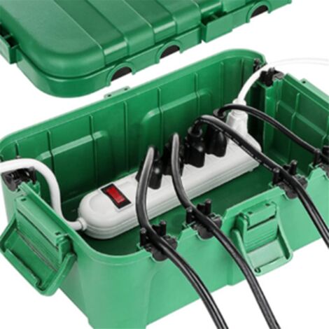 2-Pack Outdoor Waterproof Electrical Box - IP44 Plug Cover For Extension Cords & Power Strips