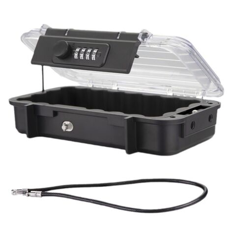 Transparent Lockbox Lock Box, Phone Security Transparent Outdoor Waterproof Travel Safe ...