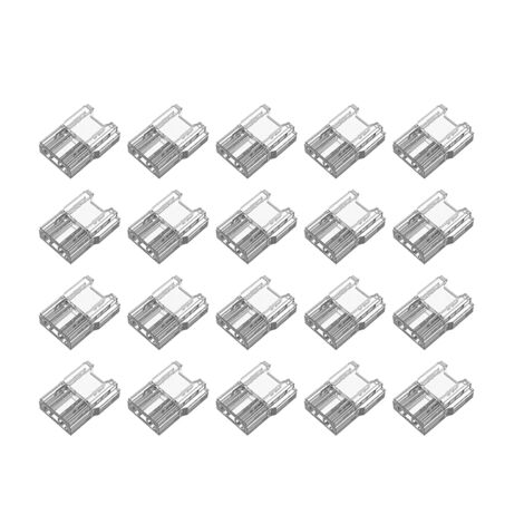 LED Light Strip Connectors 20pcs 2Pin to Wires Tape Connectors ...