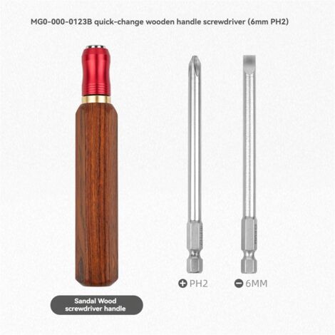 Detachable and Replaceable Screwdriver Set Quick Change Wood Handle ...