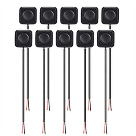 10Pcs 12V/24V Mini Momentary Push Button ON/Off Switch, Mount, Easy ...