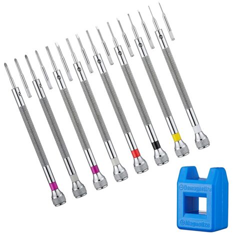 Micro-Precision Jewelry Screwdriver 0.6-1.6mm 8PCS Watch Set with 8 ...