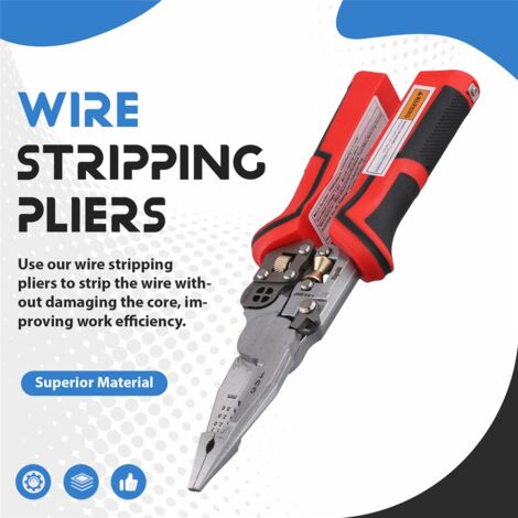 8 In 1 Wire Stripper With Voltage Tester, Multi-Function Electric Green