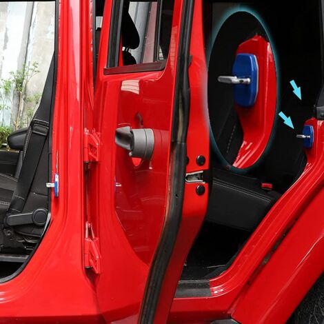 Door Lock Covers Protection Trim for Jeep Wrangler JK 2011-2017 Grand Cherokee for Dodge Chrysler ,Blue