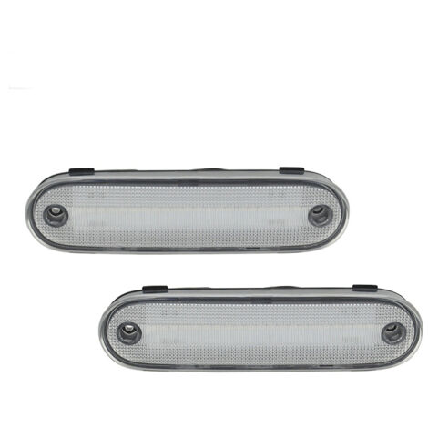 Clear LED Side Marker Lights For Mazda Miata 1990-1997 & MX-5 1999-2005 – Front Rear Set – 12V