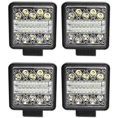 4Pcs 4inch 500W LED Work Light Bar Spot Pods – Off Road Fog Driving Lights For Truck SUV ATV
