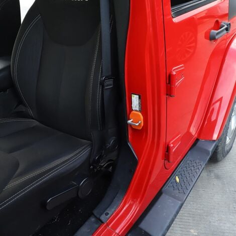 Door Lock Covers Protection Trim for Jeep Wrangler JK 2011-2017 Grand Cherokee for Dodge Chrysler ,Orange