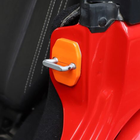 Door Lock Covers Protection Trim for Jeep Wrangler JK 2011-2017 Grand Cherokee for Dodge Chrysler ,Orange