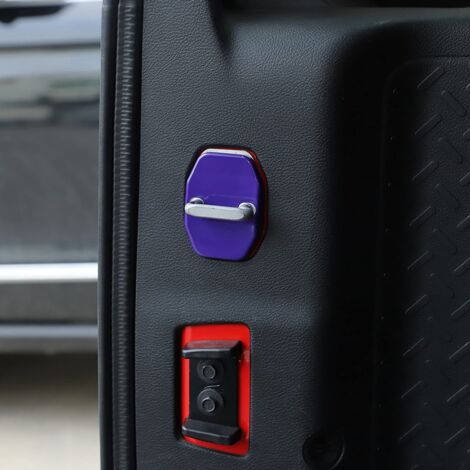 Door Lock Covers Protection Trim for Jeep Wrangler JK 2011-2017 Grand Cherokee for Dodge Chrysler ,Purple