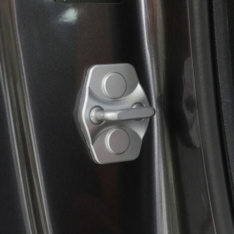 for Challenger Door Lock Buckle Covers Protection Trim for Dodge Challenger 2012-2020, Silver