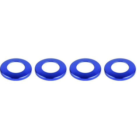 Car Door Lock Pin Cover Trim Aluminum Door Lock Knob Decoration Ring Accessories for Jeep Grand Cherokee 2015+, Blue